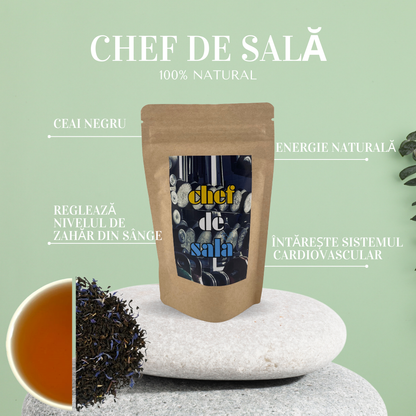 CEAI NEGRU CU PORTOCALE SI LĂMÂIE, CHEF DE SALĂ